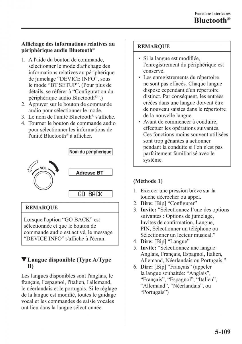 Mazda 2 Demio manuel du proprietaire / page 440