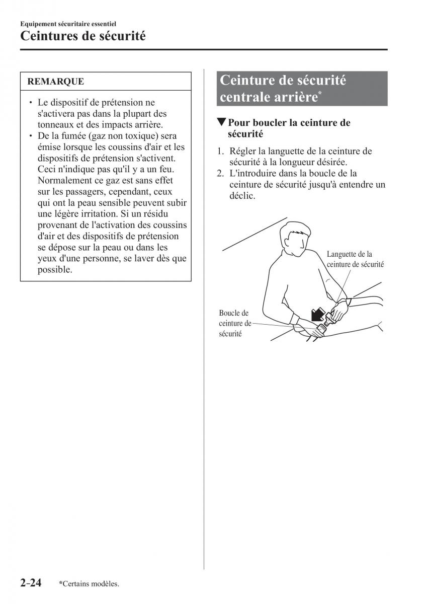 Mazda 2 Demio manuel du proprietaire / page 45