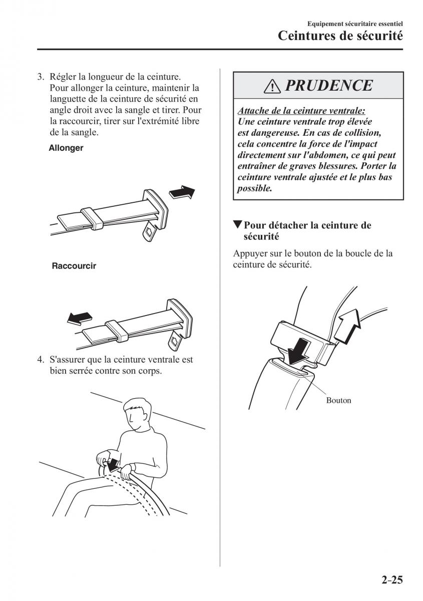 Mazda 2 Demio manuel du proprietaire / page 46