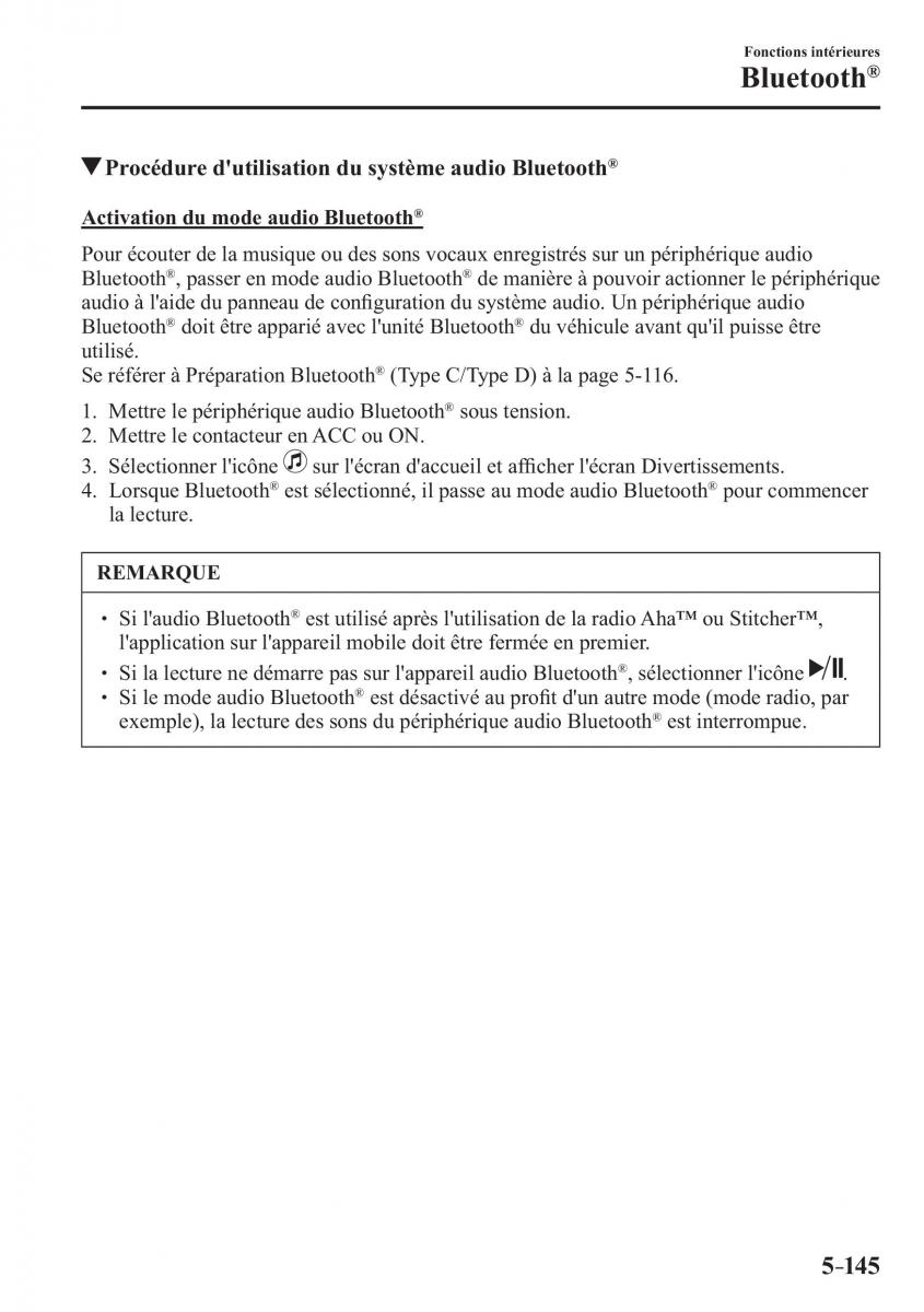 Mazda 2 Demio manuel du proprietaire / page 476