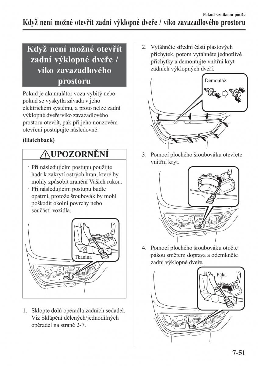 Mazda 2 Demio navod k obsludze / page 598