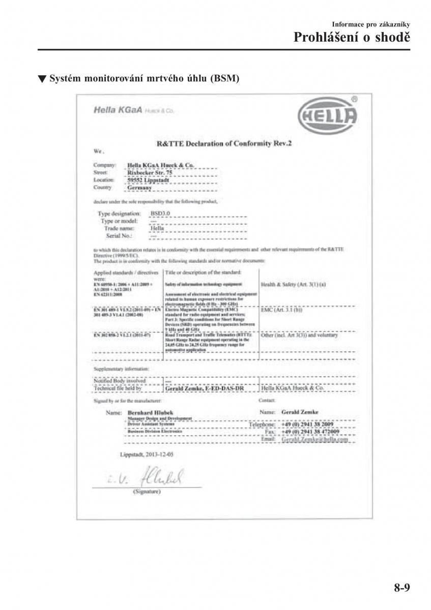 Mazda 2 Demio navod k obsludze / page 610