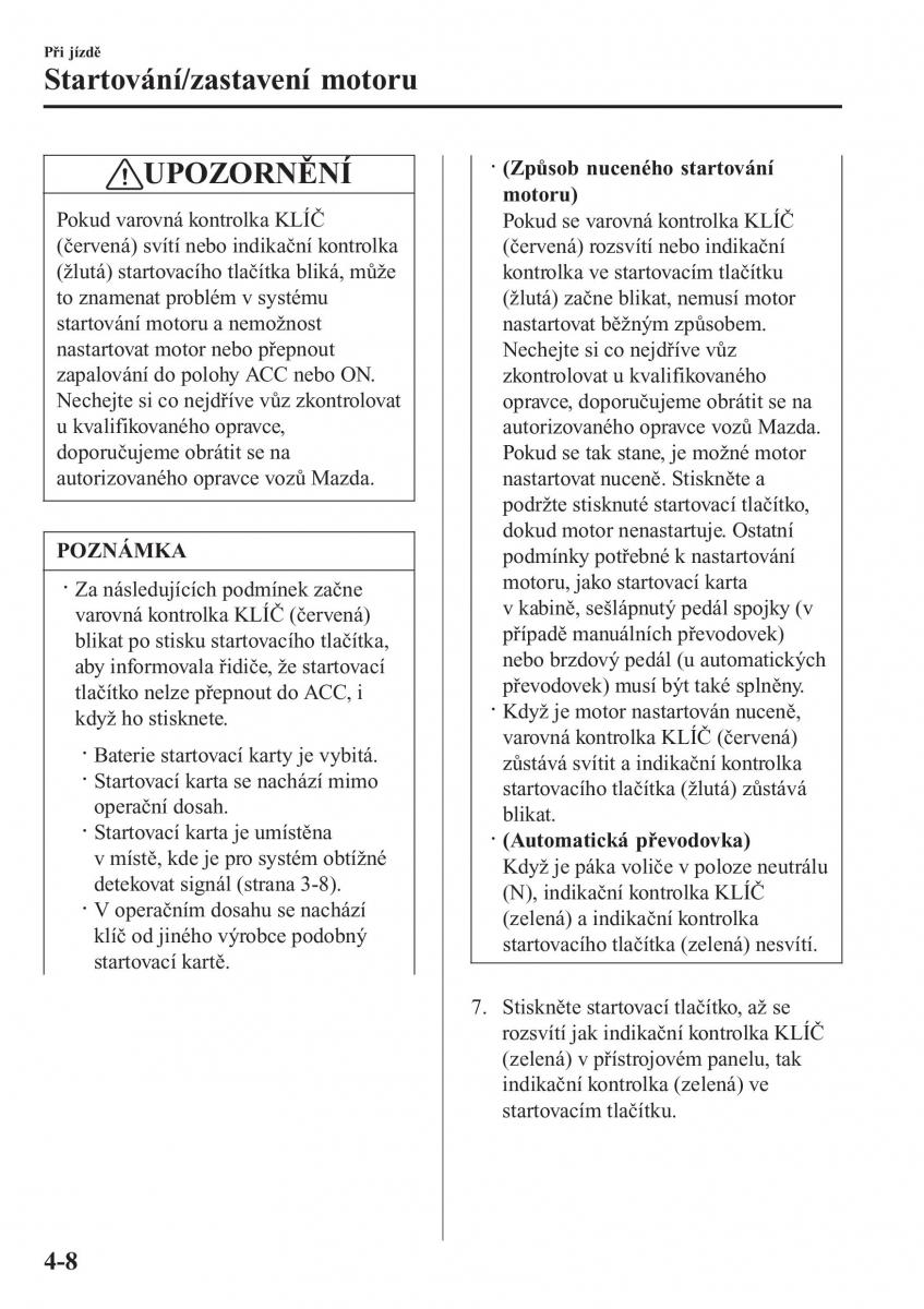 Mazda 2 Demio navod k obsludze / page 157