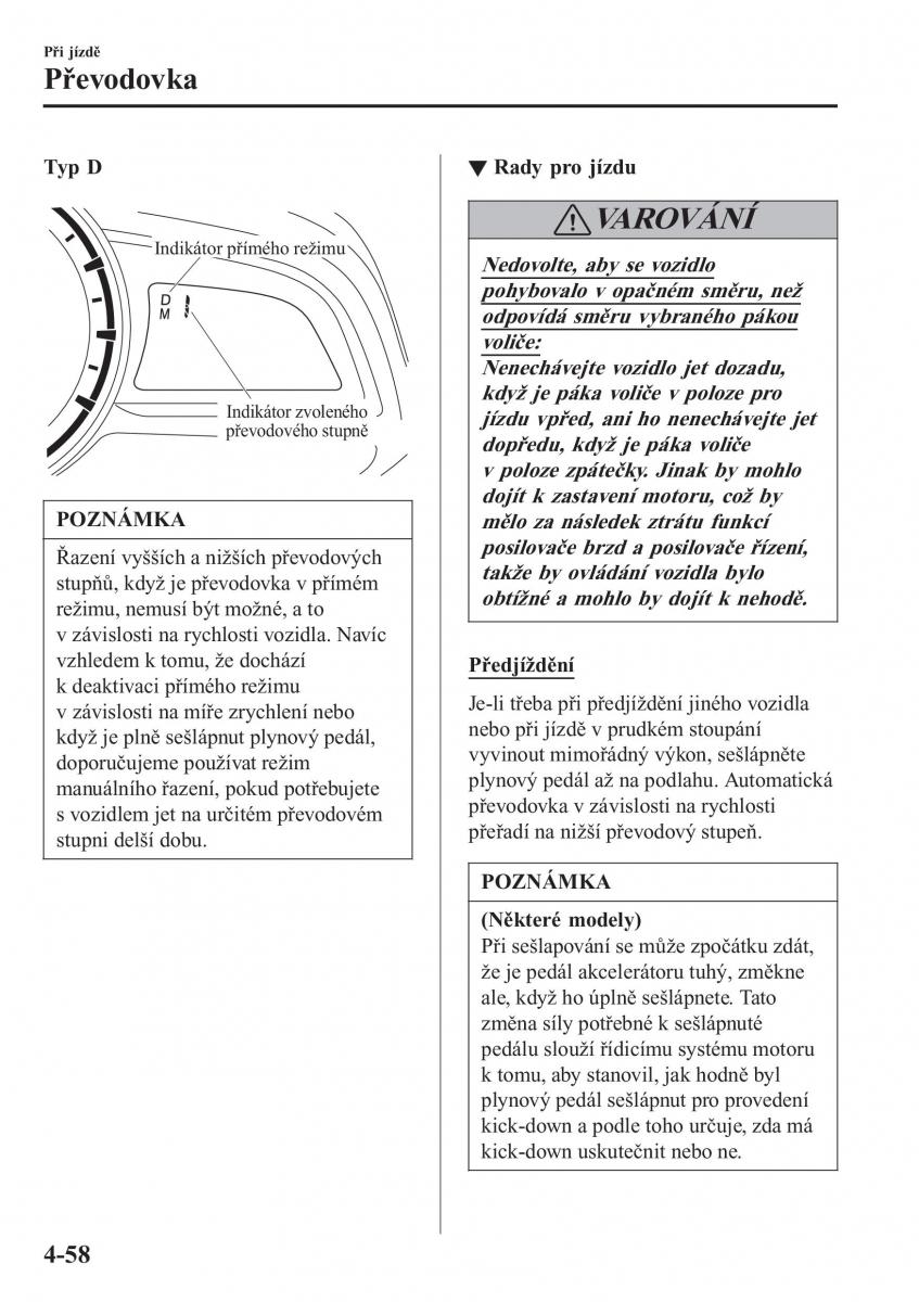 Mazda 2 Demio navod k obsludze / page 207