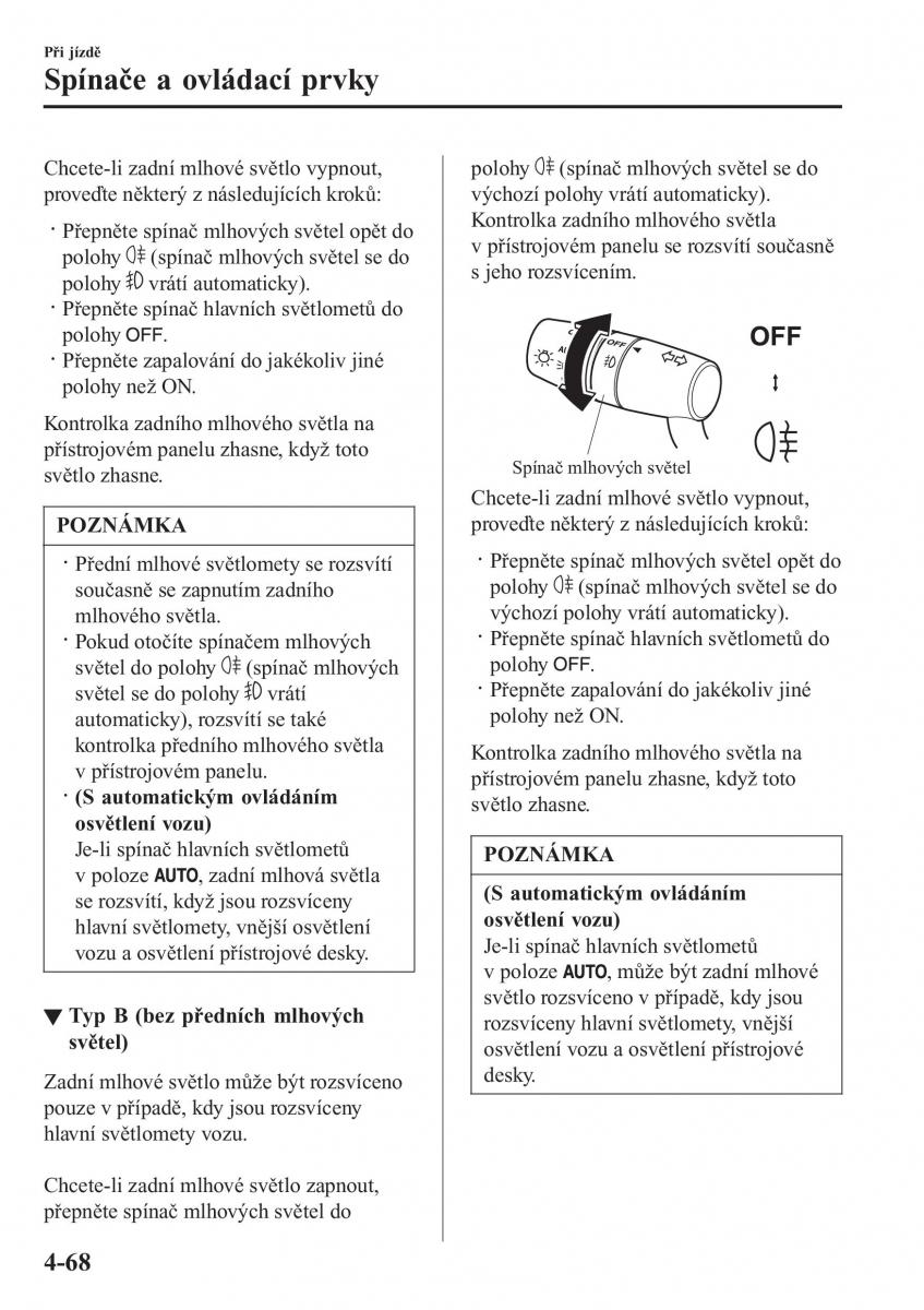 Mazda 2 Demio navod k obsludze / page 217