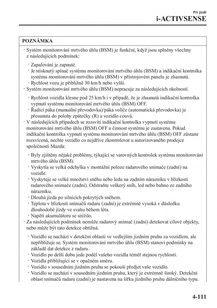 Mazda 2 Demio navod k obsludze / page 260