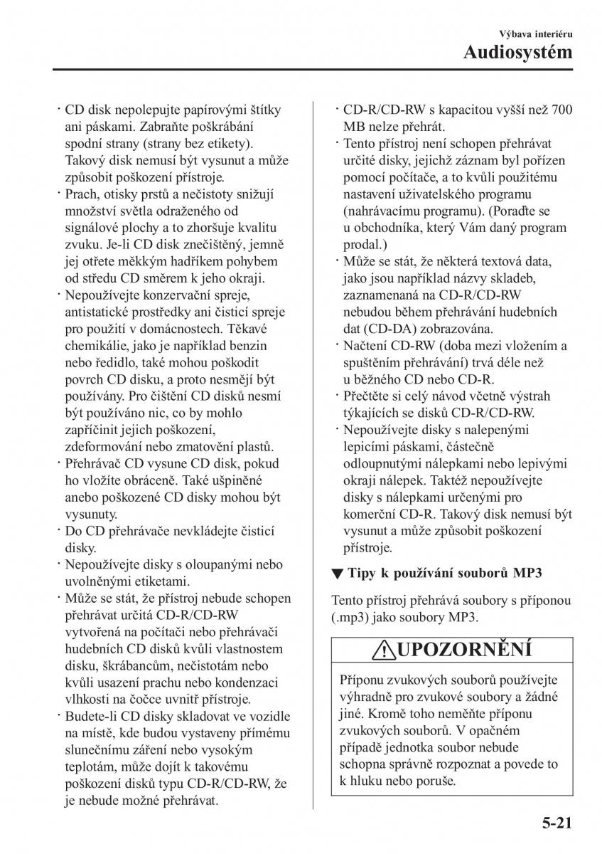 Mazda 2 Demio navod k obsludze / page 332