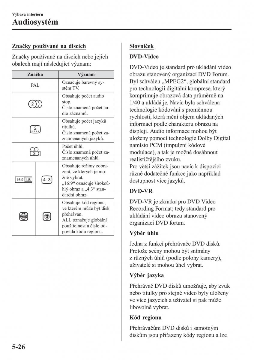 Mazda 2 Demio navod k obsludze / page 337