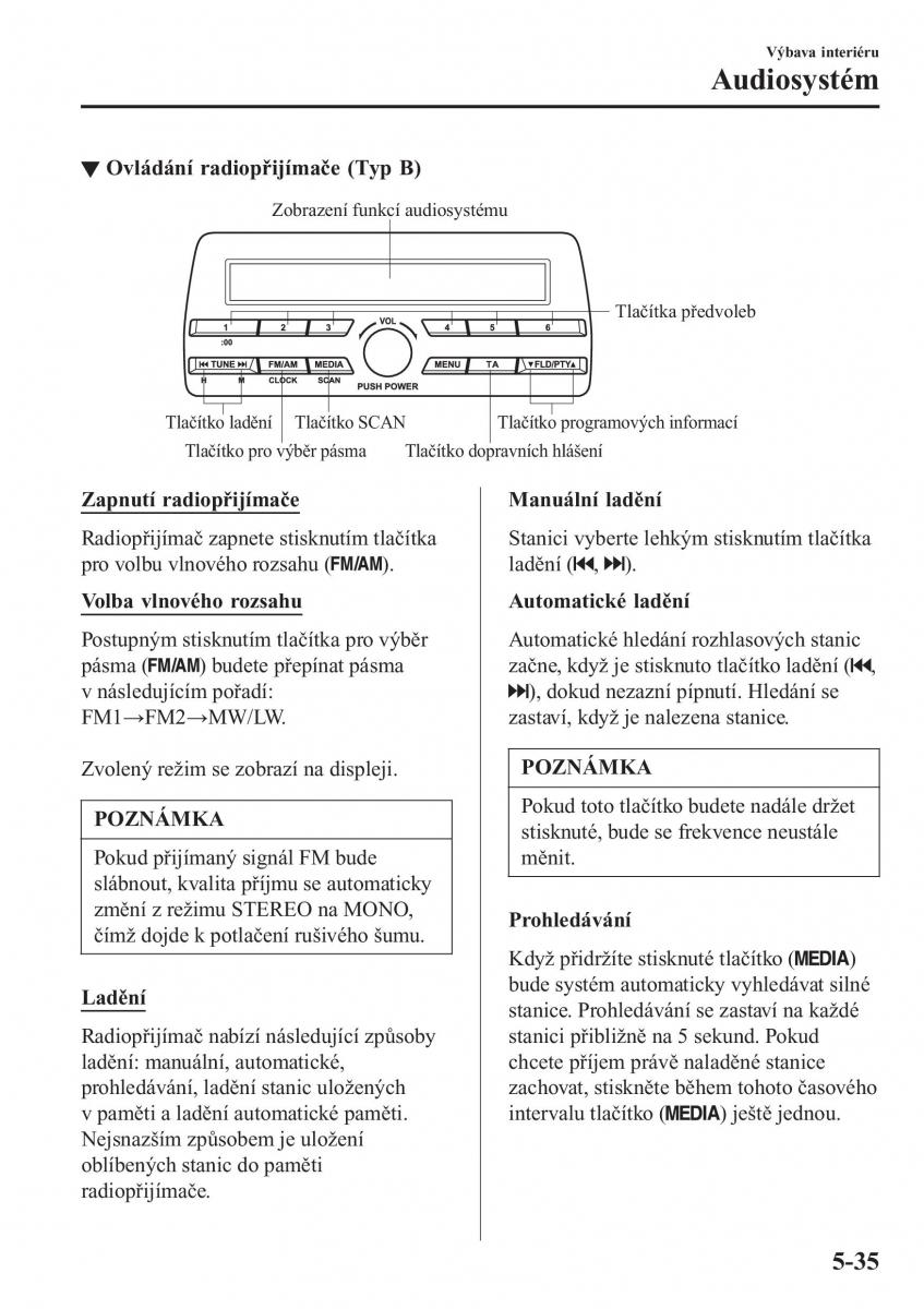 Mazda 2 Demio navod k obsludze / page 346