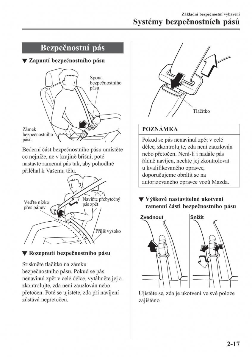 Mazda 2 Demio navod k obsludze / page 38