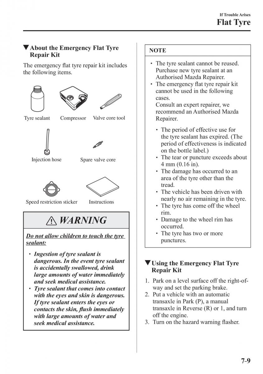 Mazda 2 Demio owners manual / page 542