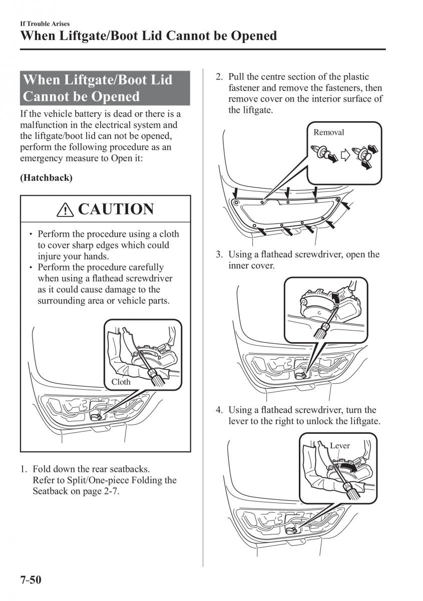 Mazda 2 Demio owners manual / page 583