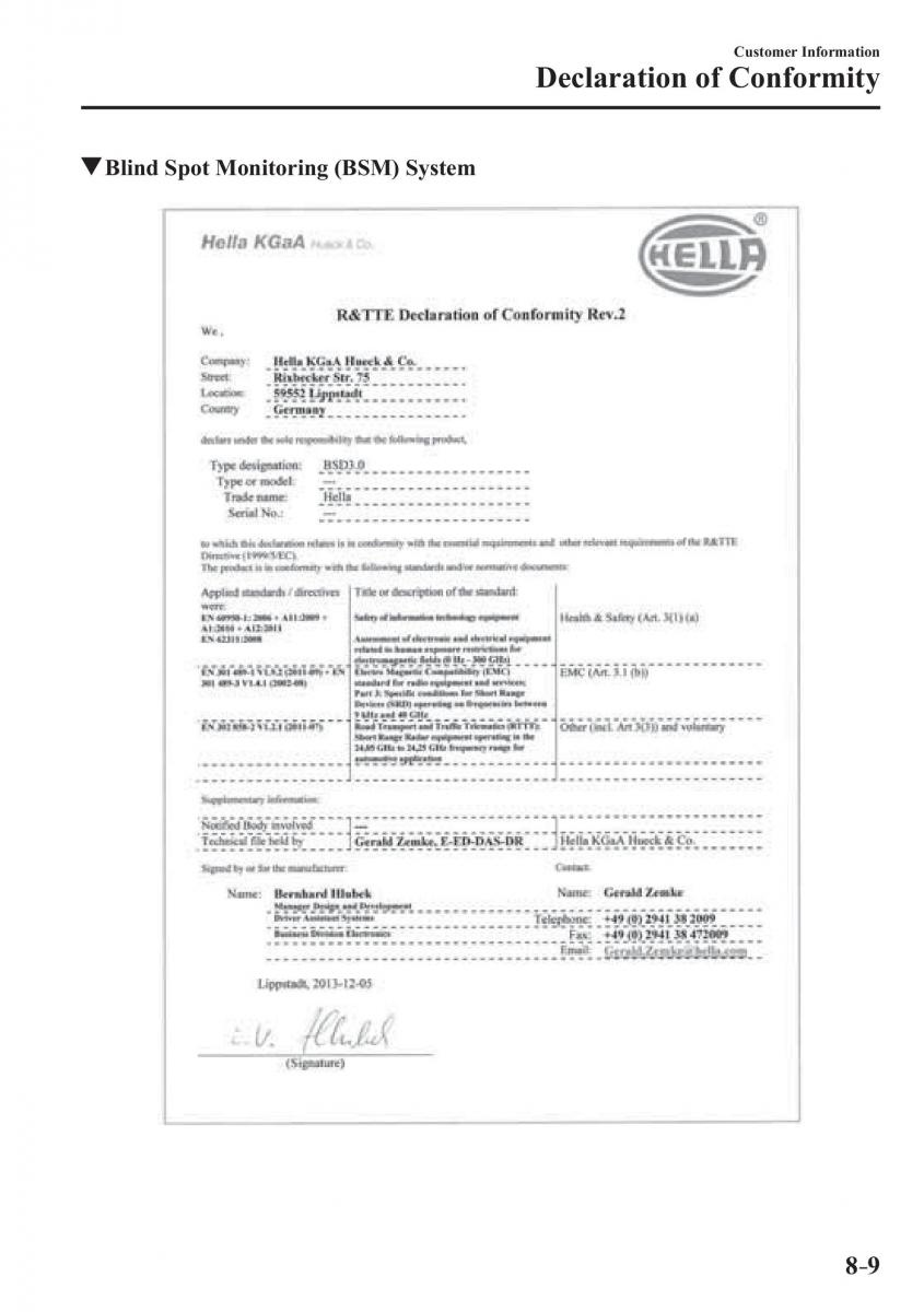 Mazda 2 Demio owners manual / page 594