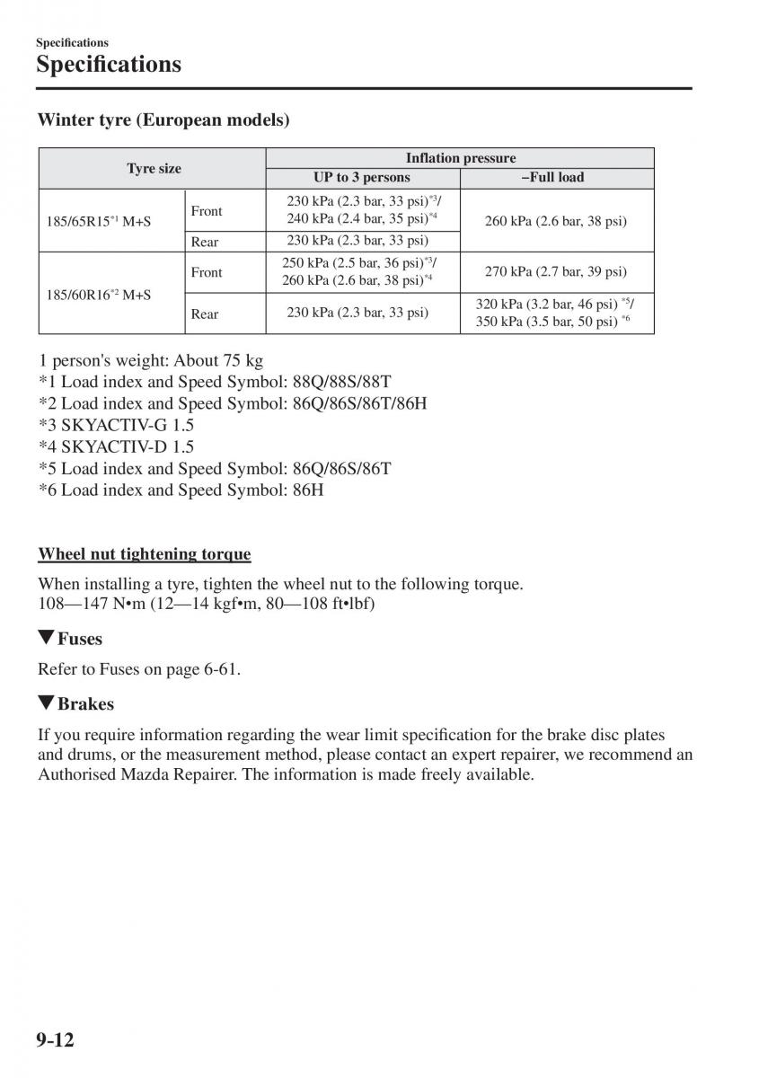 Mazda 2 Demio owners manual / page 619