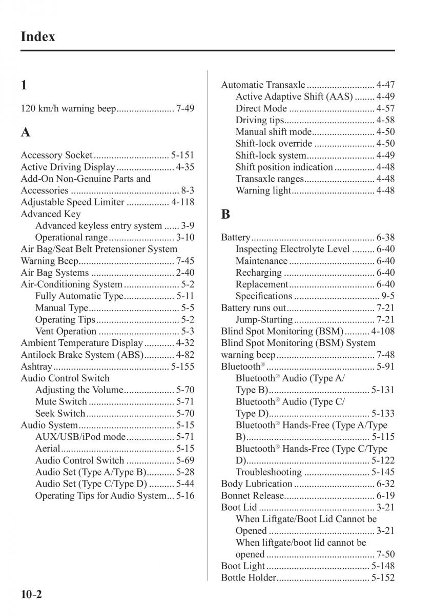 Mazda 2 Demio owners manual / page 629