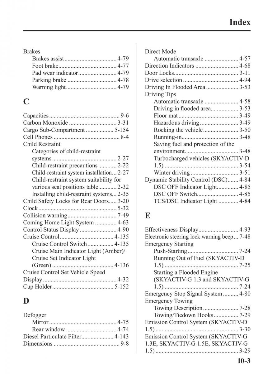 Mazda 2 Demio owners manual / page 630