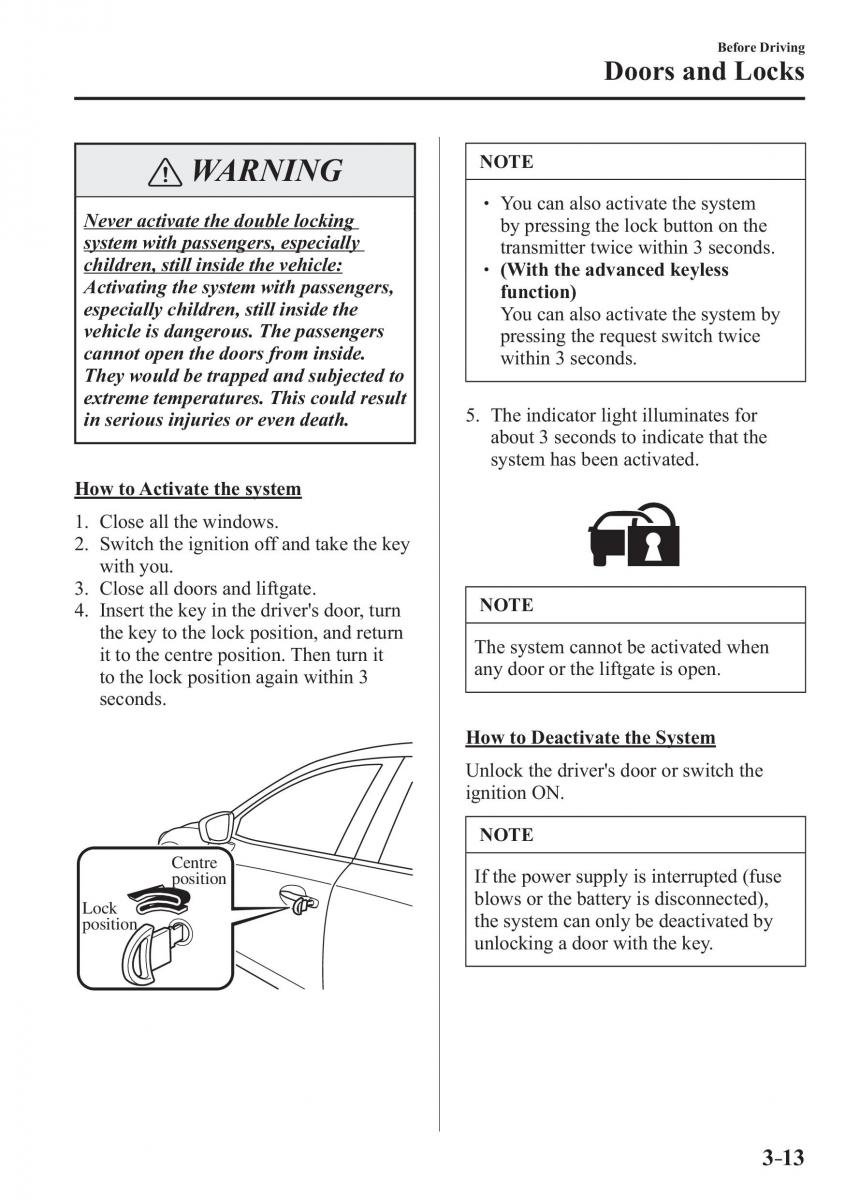 Mazda 2 Demio owners manual / page 92