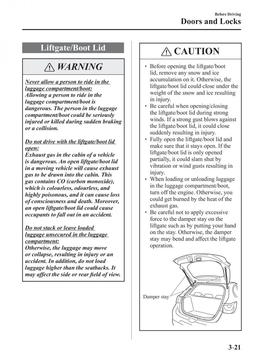 Mazda 2 Demio owners manual / page 100