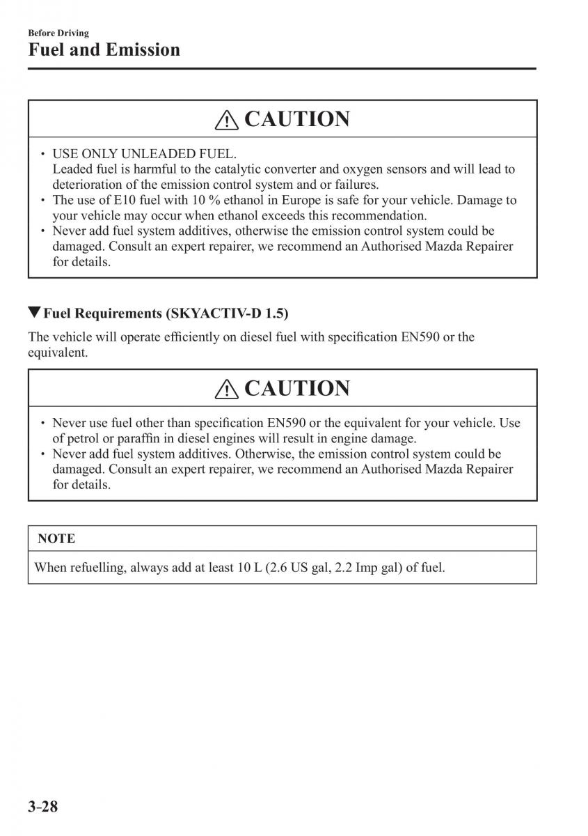 Mazda 2 Demio owners manual / page 107