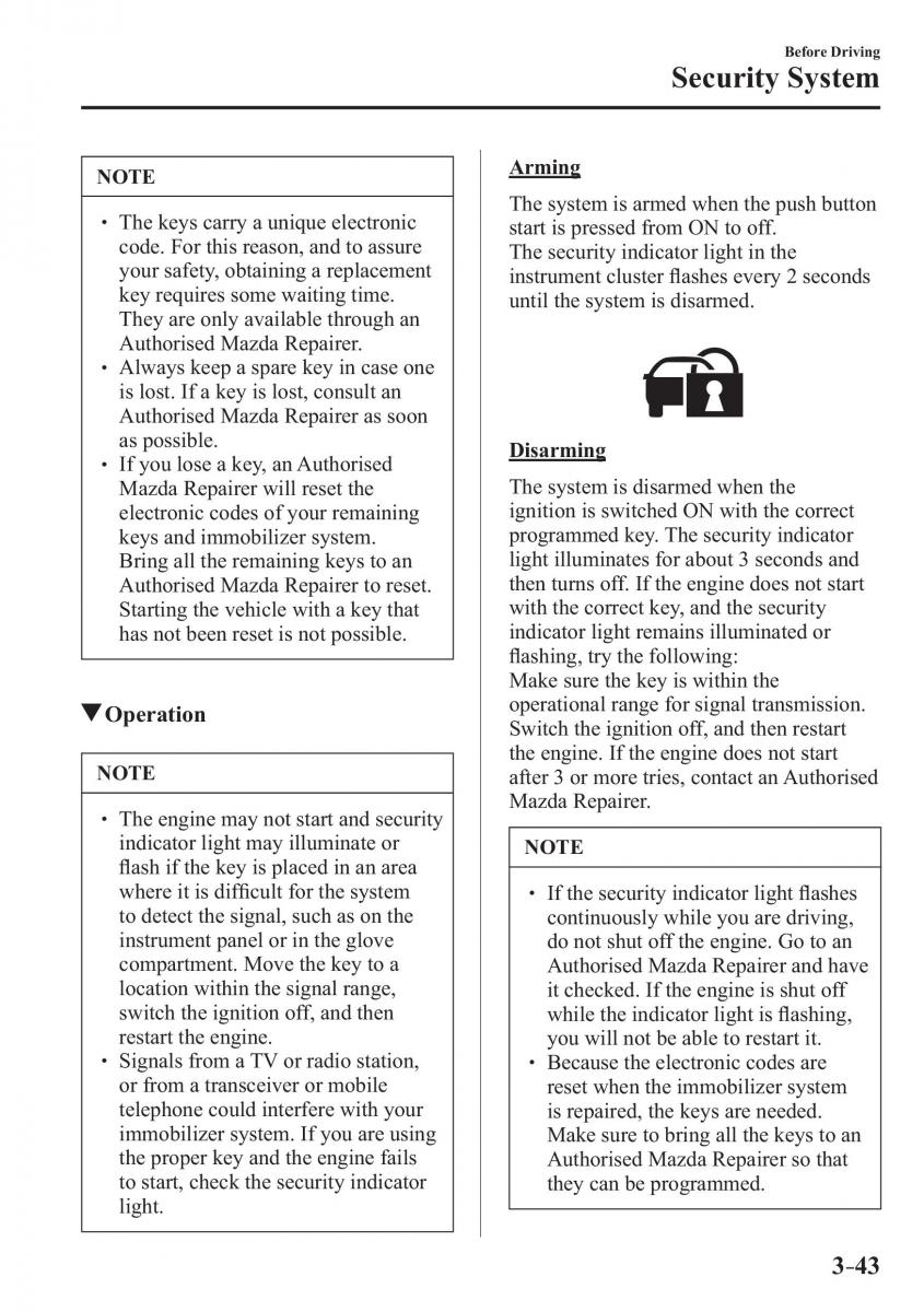 Mazda 2 Demio owners manual / page 122