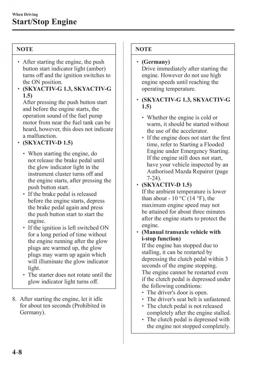 Mazda 2 Demio owners manual / page 151