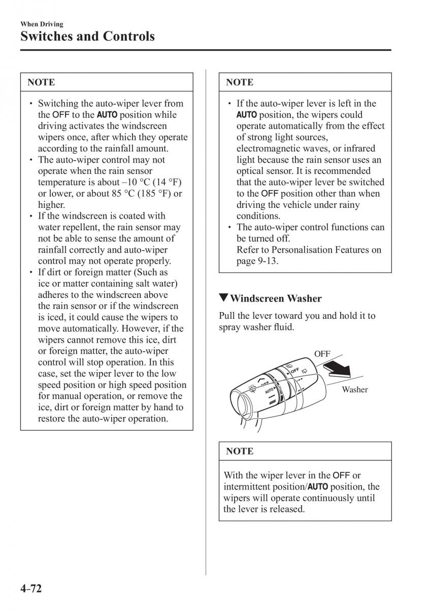 Mazda 2 Demio owners manual / page 215