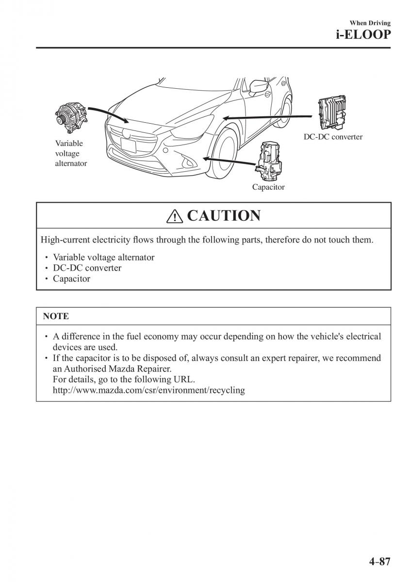 Mazda 2 Demio owners manual / page 230