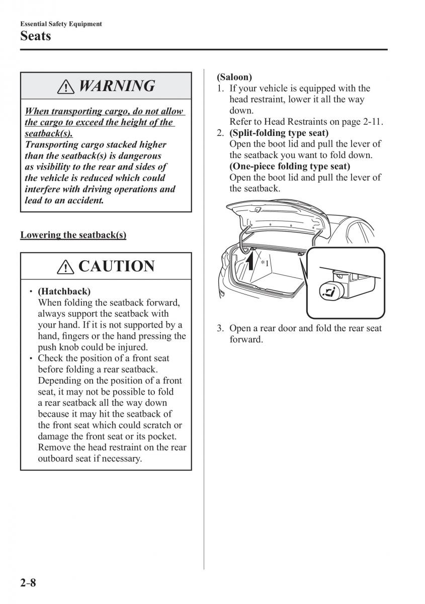 Mazda 2 Demio owners manual / page 29