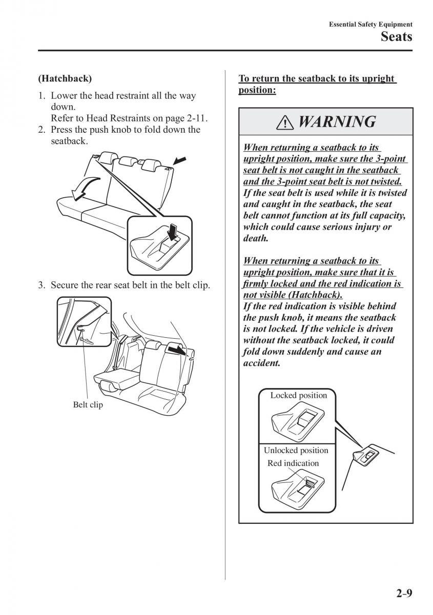 Mazda 2 Demio owners manual / page 30