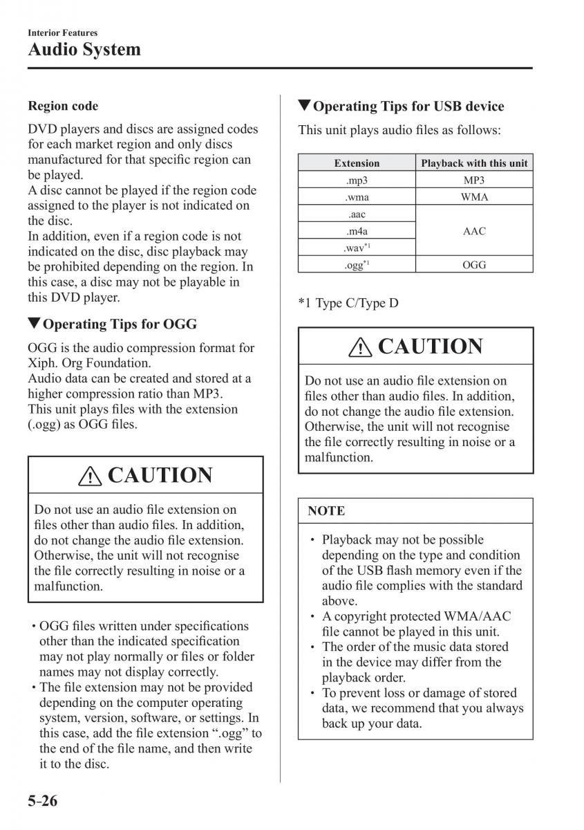 Mazda 2 Demio owners manual / page 327