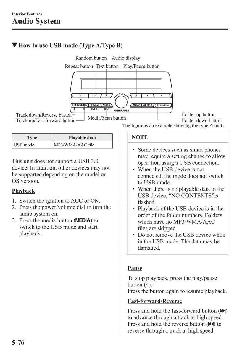 Mazda 2 Demio owners manual / page 377