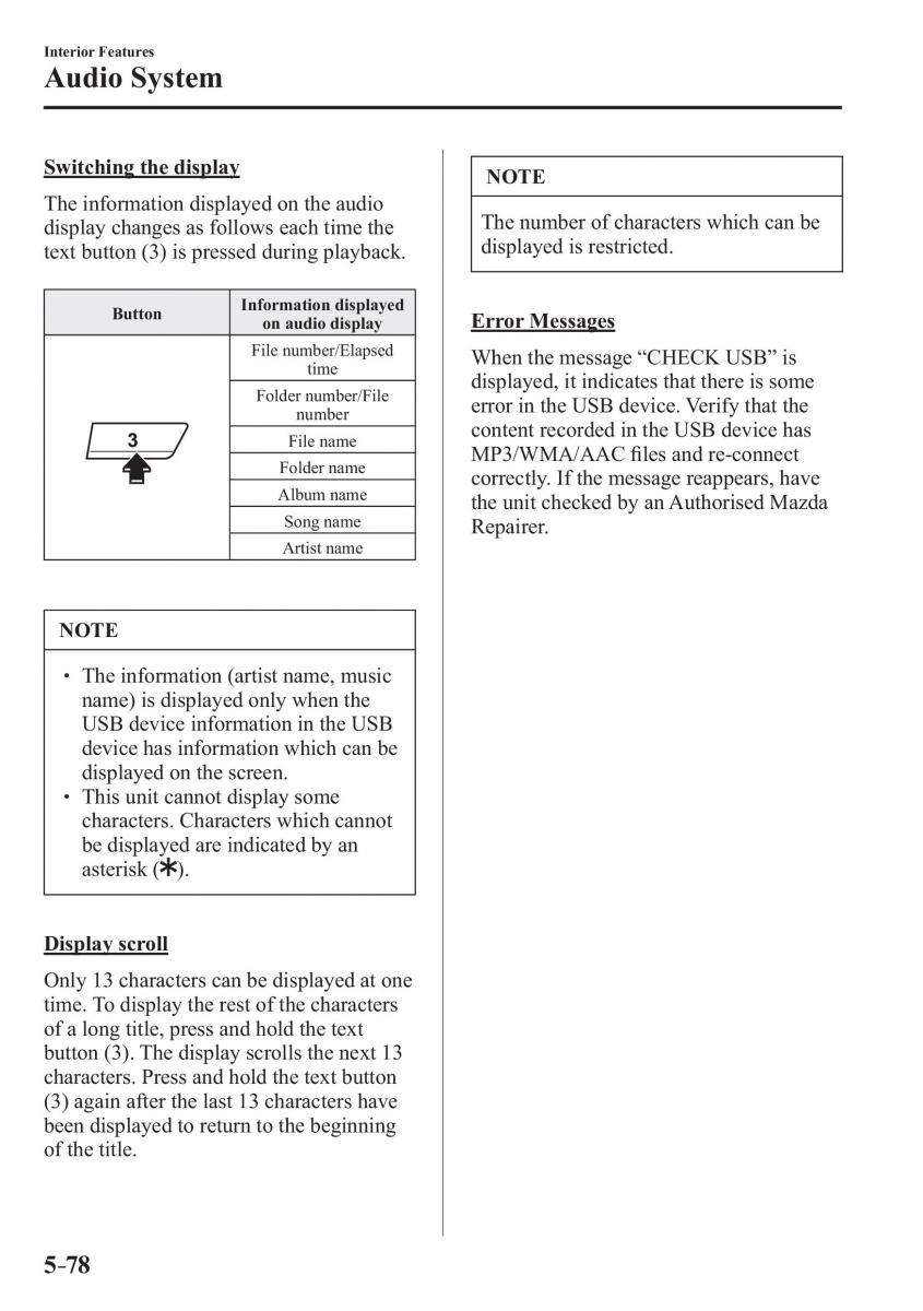 Mazda 2 Demio owners manual / page 379