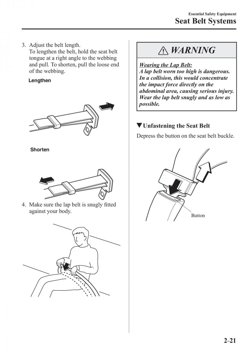 Mazda 2 Demio owners manual / page 42