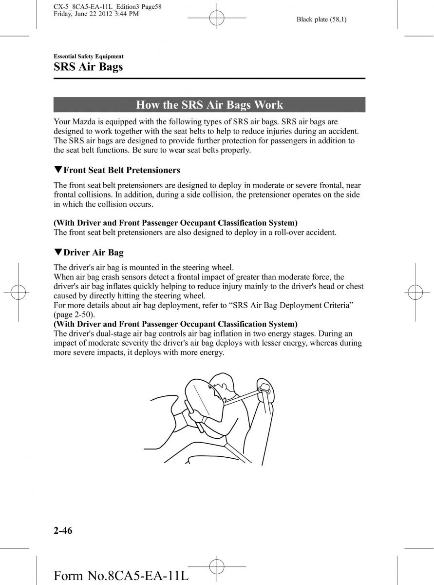 Mazda CX 5 owners manual / page 58