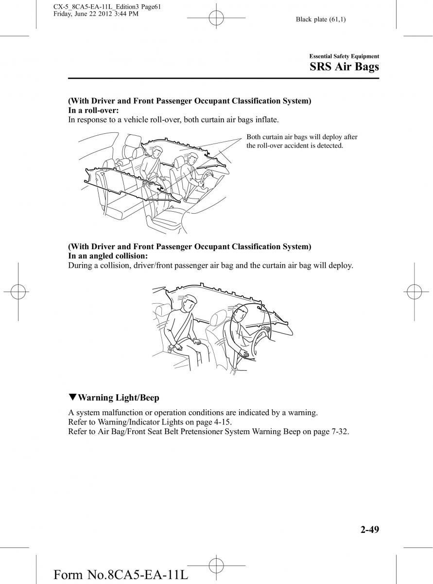 Mazda CX 5 owners manual / page 61