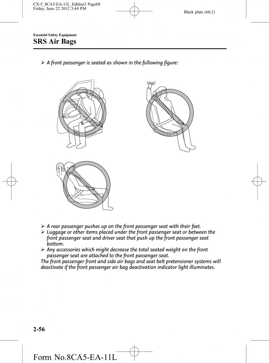 Mazda CX 5 owners manual / page 68