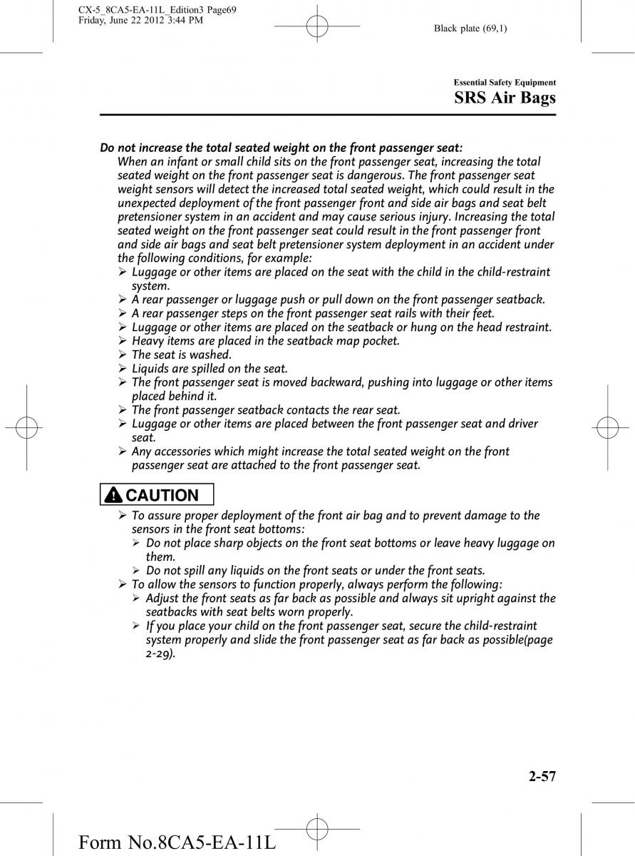 Mazda CX 5 owners manual / page 69