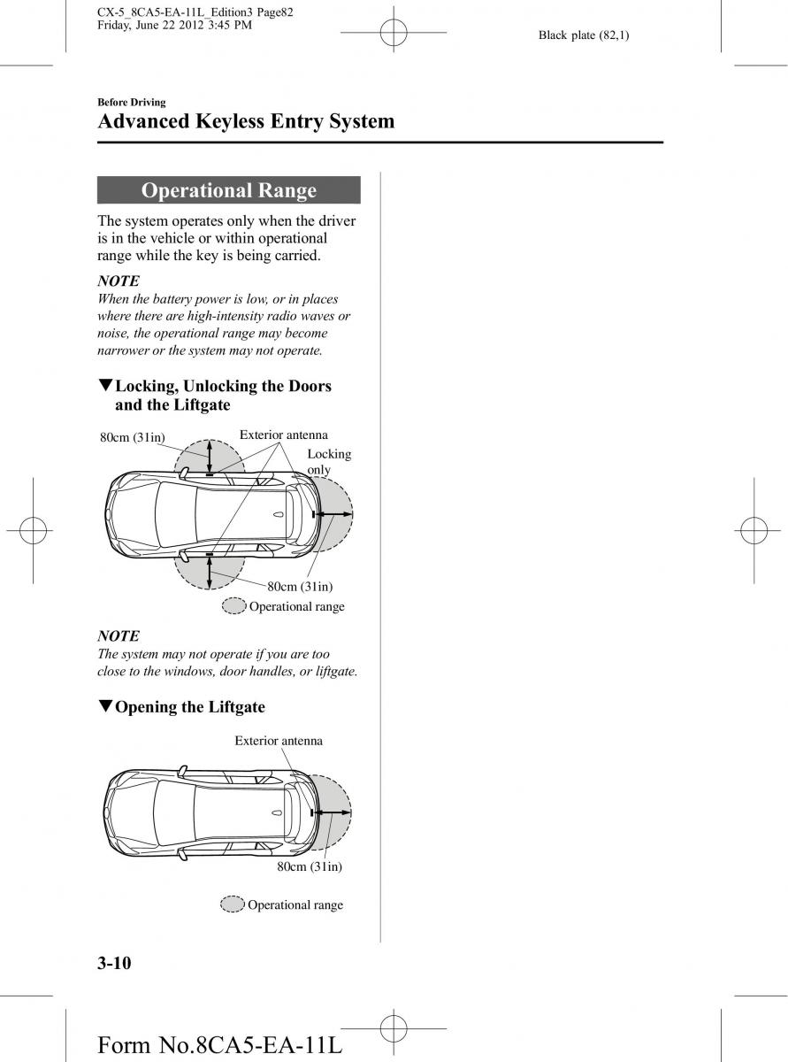 Mazda CX 5 owners manual / page 82