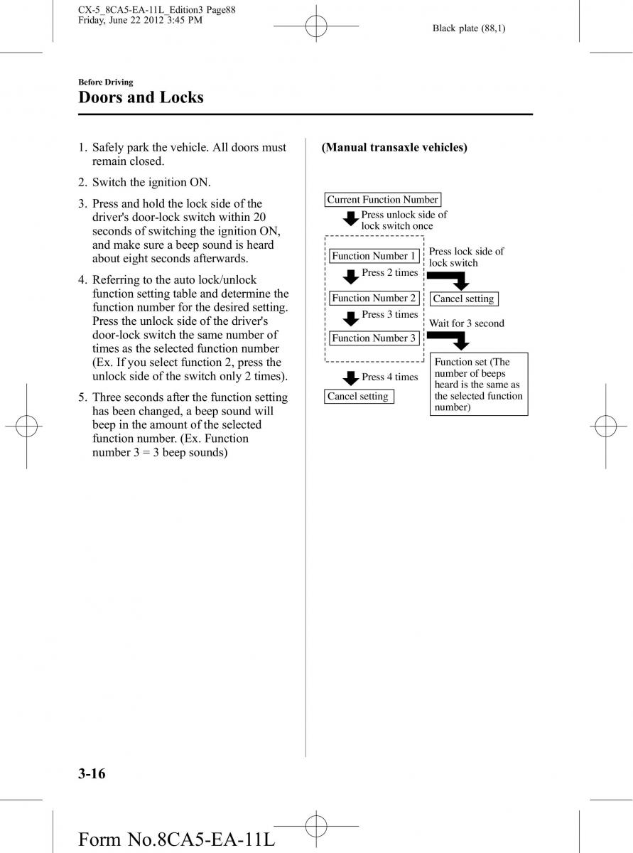 Mazda CX 5 owners manual / page 88