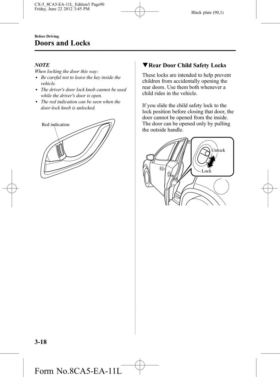 Mazda CX 5 owners manual / page 90