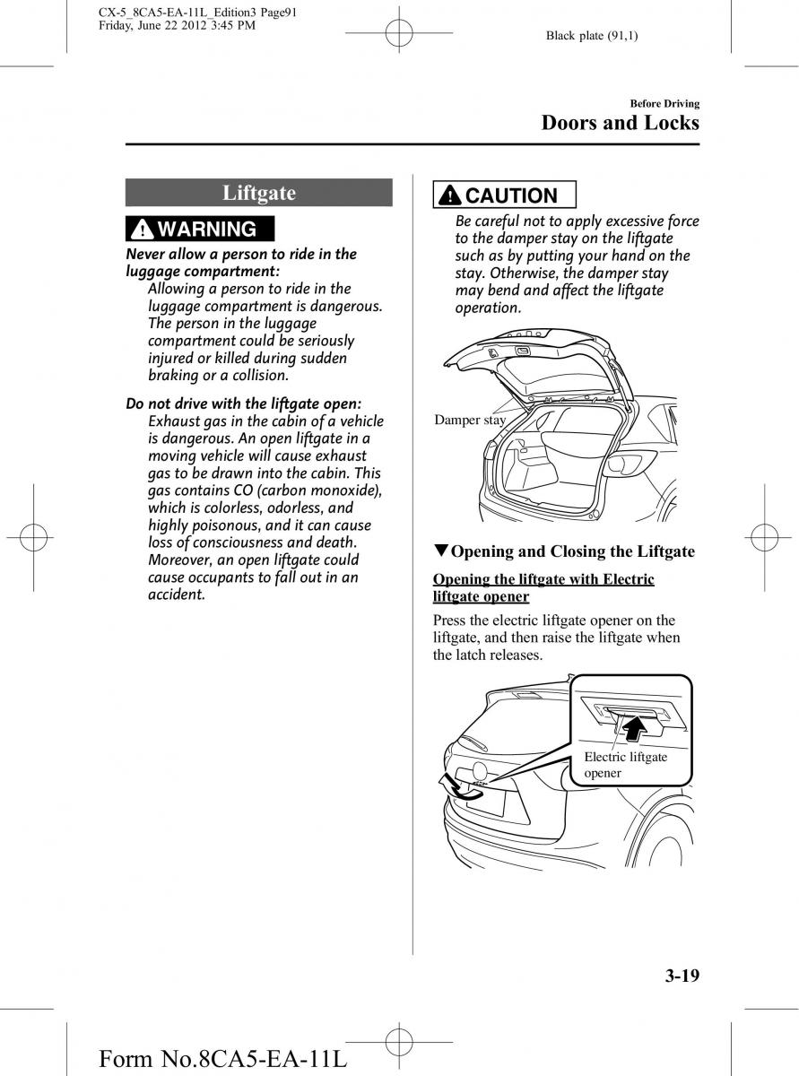 Mazda CX 5 owners manual / page 91