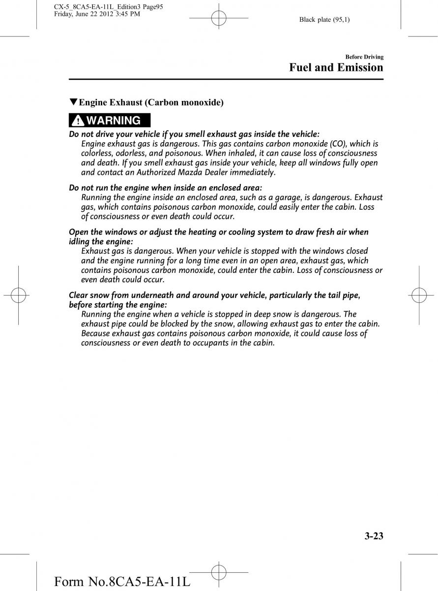 Mazda CX 5 owners manual / page 95