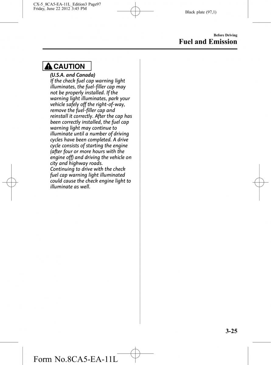 Mazda CX 5 owners manual / page 97