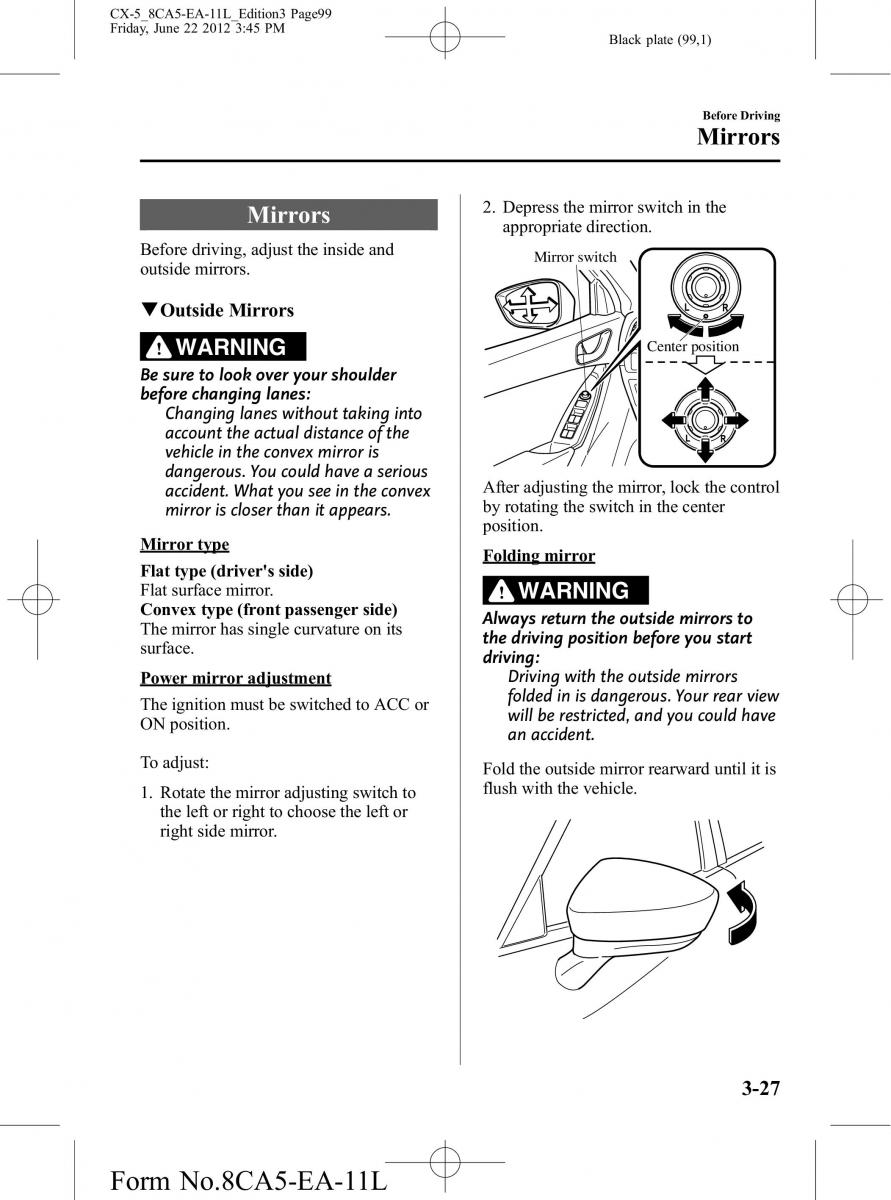 Mazda CX 5 owners manual / page 99