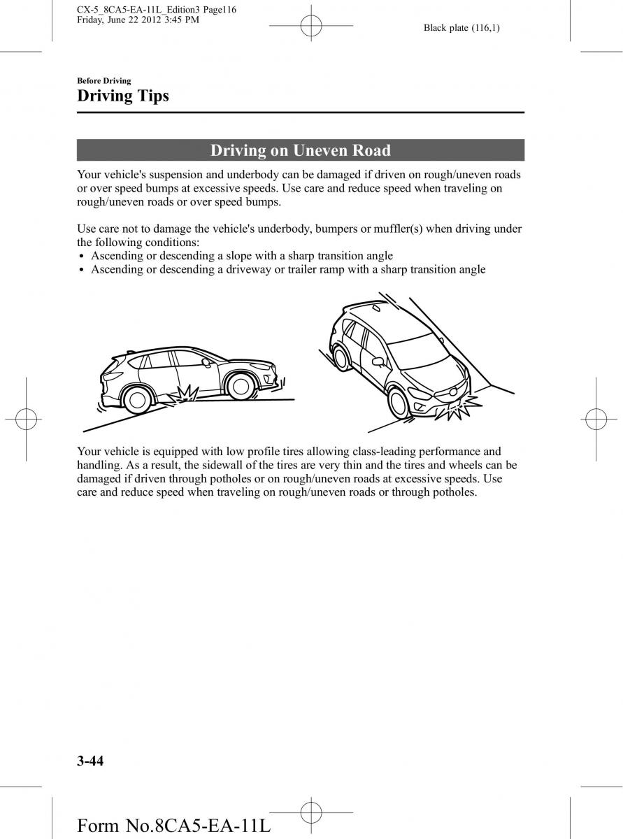 Mazda CX 5 owners manual / page 116