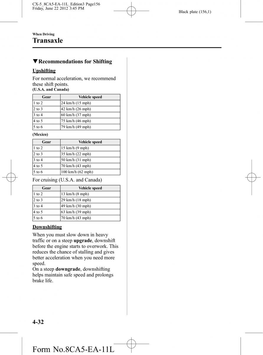 Mazda CX 5 owners manual / page 156