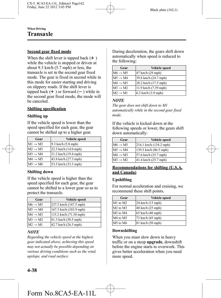 Mazda CX 5 owners manual / page 162