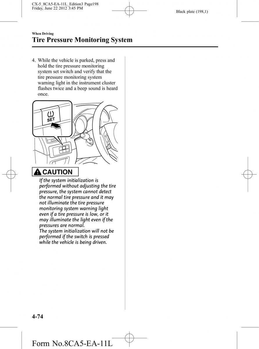 Mazda CX 5 owners manual / page 198