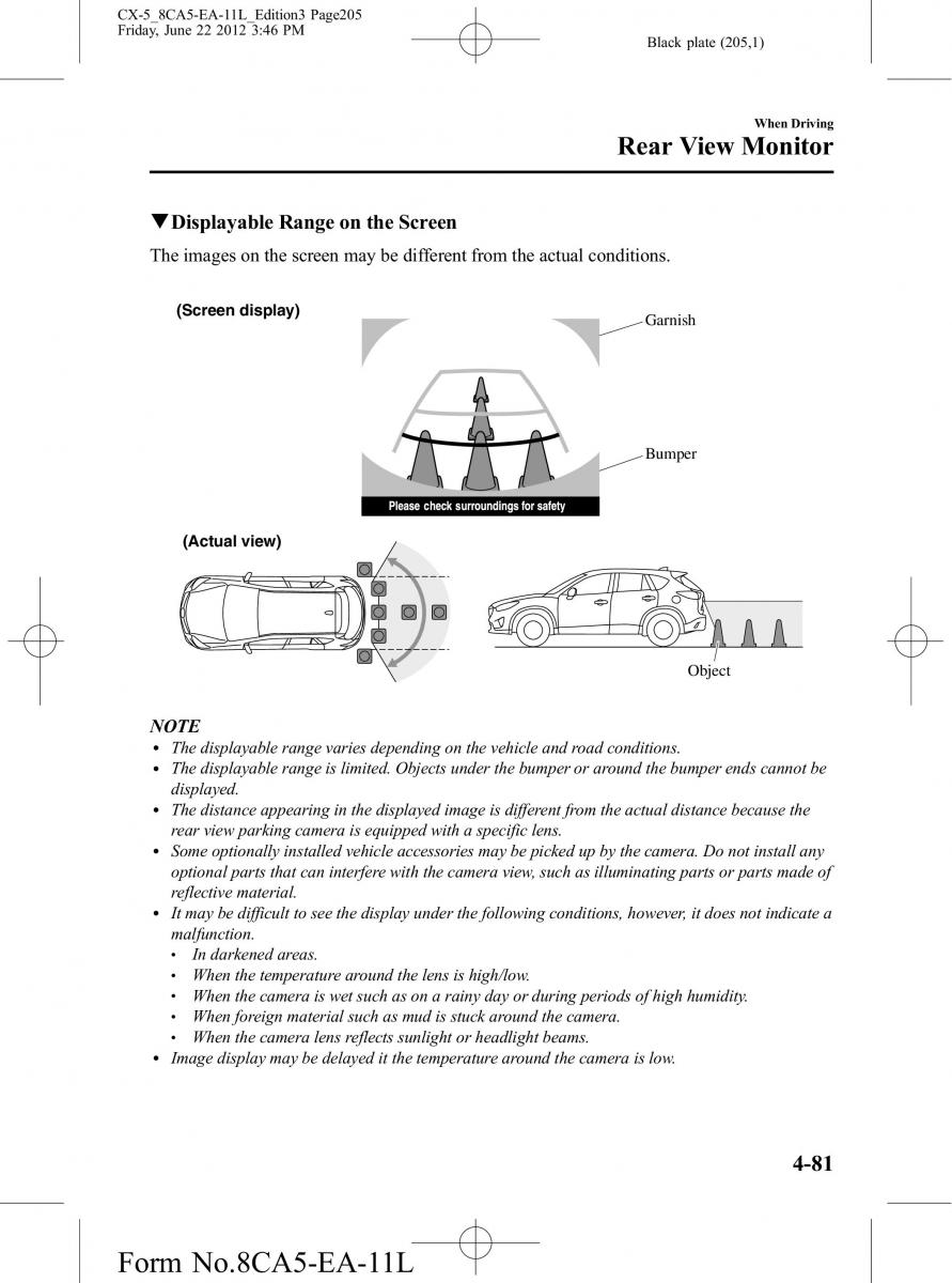 Mazda CX 5 owners manual / page 205