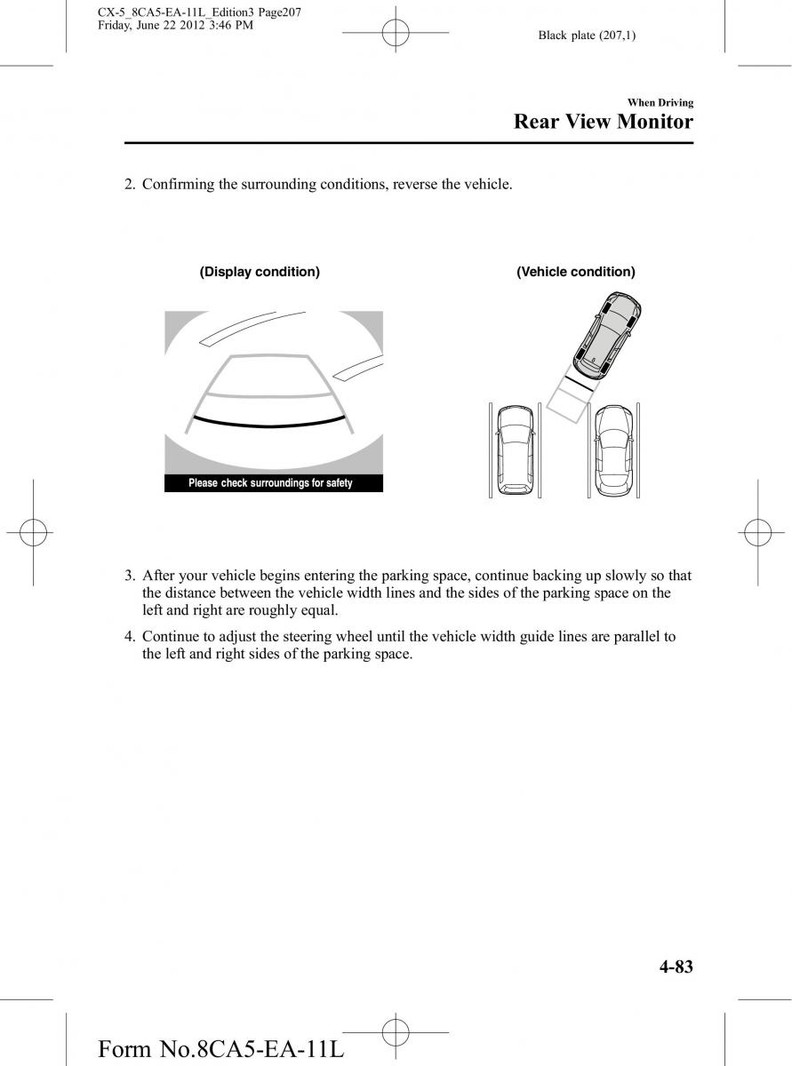 Mazda CX 5 owners manual / page 207